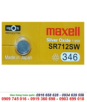 Maxell SR712SW-Pin 346, Pin Maxell SR712SW-346 silver oxide 1.55v (Xuất xứ Nhật)
